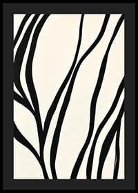 Black lines curve elegantly against a white background-4