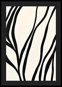 Black lines curve elegantly against a white background-4