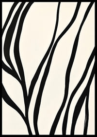 Black lines curve elegantly against a white background-6
