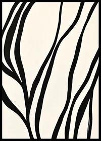 Black lines curve elegantly against a white background-6
