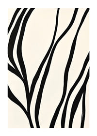 Black lines curve elegantly against a white background-1