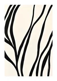 Black lines curve elegantly against a white background-1