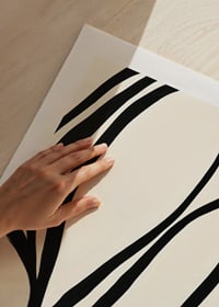 Black lines curve elegantly against a white background-9