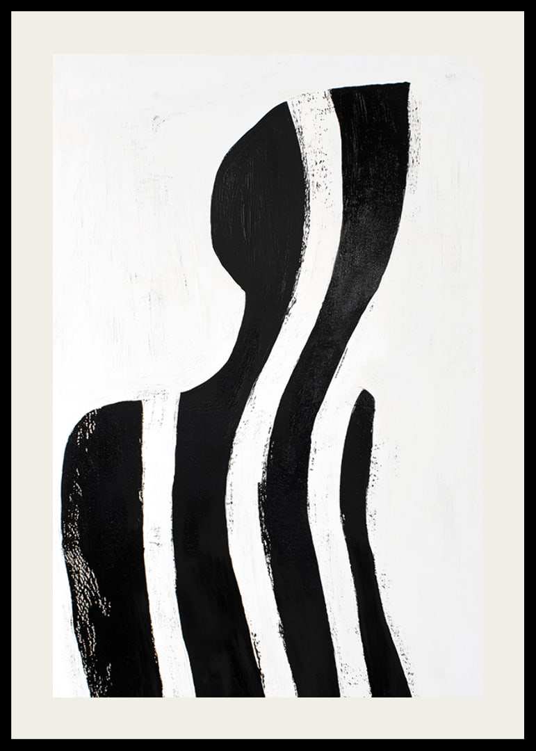 Liniile alb-negru creează o siluetă misterioasă și elegantă-12