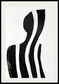 Black and white lines create a mysterious and elegant silhouette-2