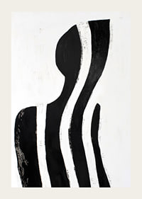 Liniile alb-negru creează o siluetă misterioasă și elegantă-3
