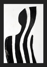 Black and white lines create a mysterious and elegant silhouette-5