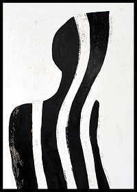 Liniile alb-negru creează o siluetă misterioasă și elegantă-2