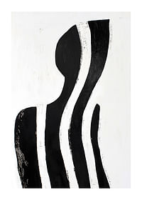 Liniile alb-negru creează o siluetă misterioasă și elegantă-1