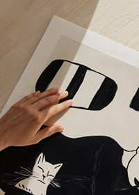 A harmonious scene of rest and simplicity in stylish brushstrokes-9