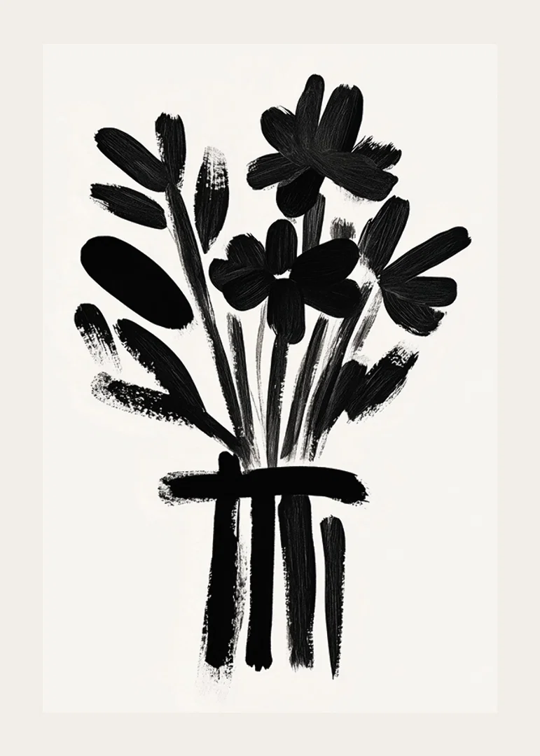 Dramatic brushstrokes create refined floral magic-12