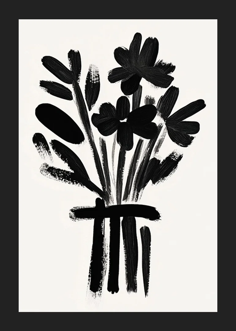 Dramatic brushstrokes create refined floral magic-12