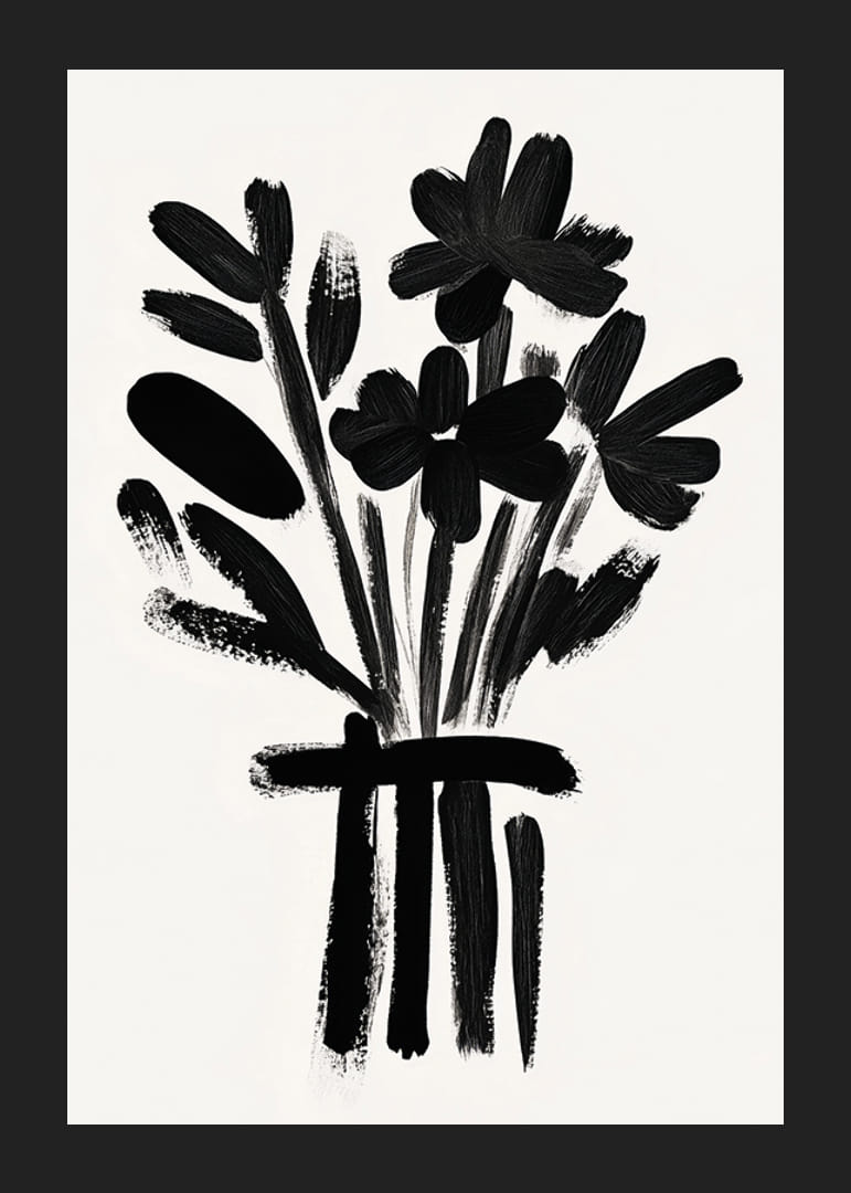 Pennellate drammatiche creano una raffinata magia floreale-12