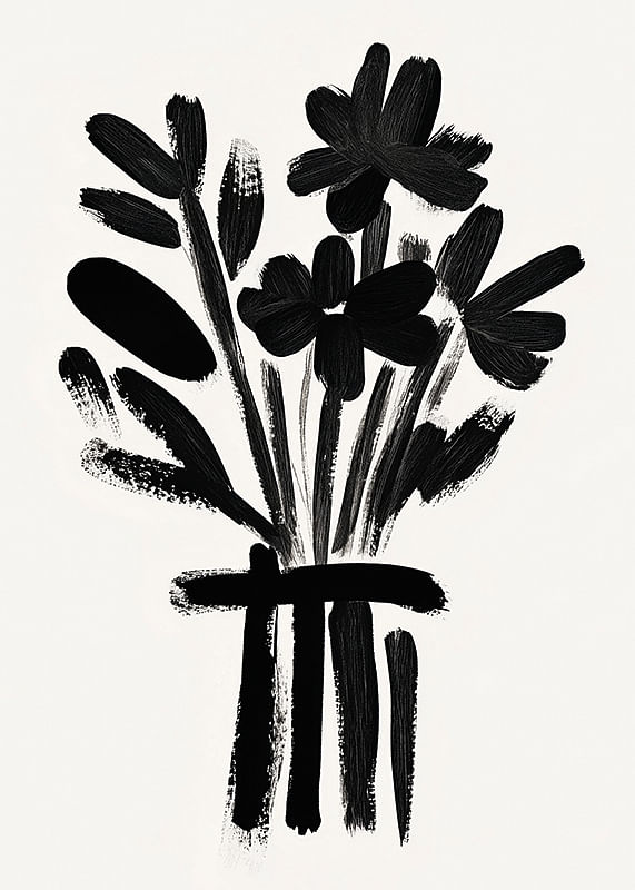 Dramatic brushstrokes create refined floral magic-12