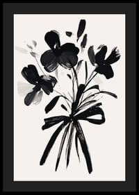 En stilig svart og hvit blomsterbukett fanger tidløs eleganse-4