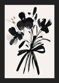 En stilig svart og hvit blomsterbukett fanger tidløs eleganse-5