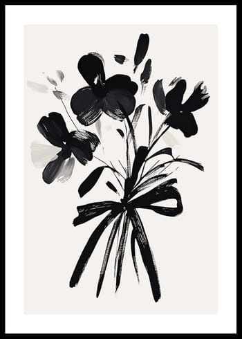 Poster Black Petals