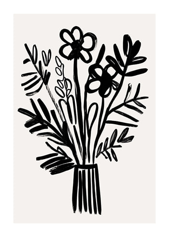 Poster Chic Floral Silhouettes