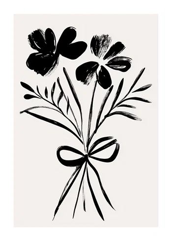 Poster Brushstroke Bouquet