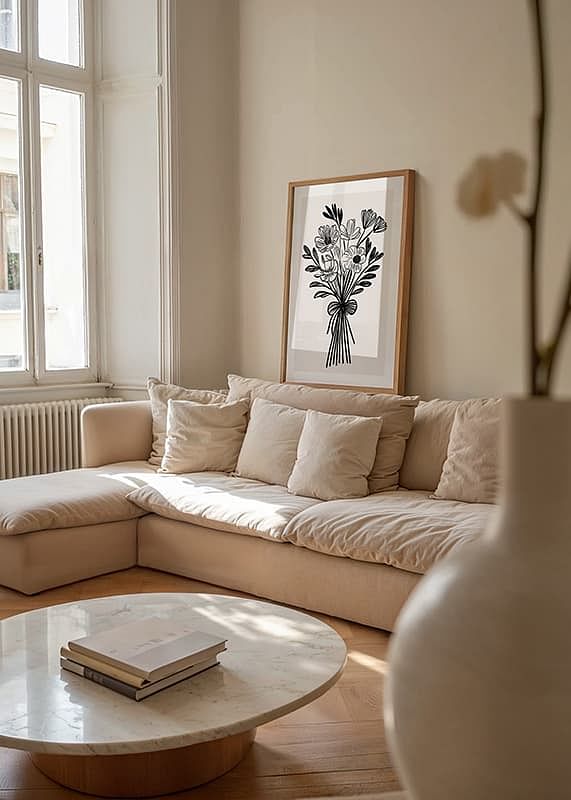Een elegant boeket vastgelegd in tijdloze zwart-witstijl-12