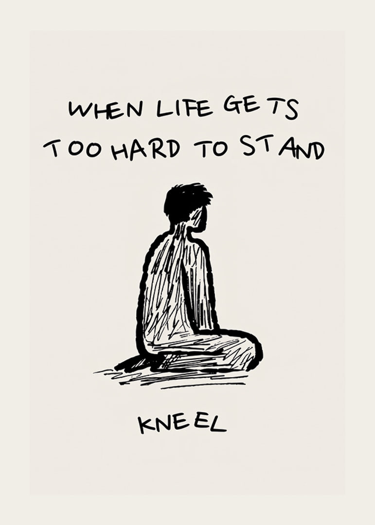 Simple illustration with a powerful message of strength and resilience-12