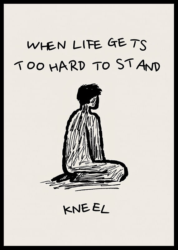 Simple illustration with a powerful message of strength and resilience-12