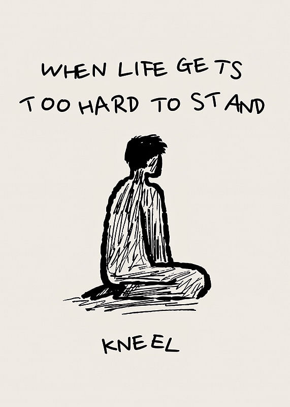 Simple illustration with a powerful message of strength and resilience-12