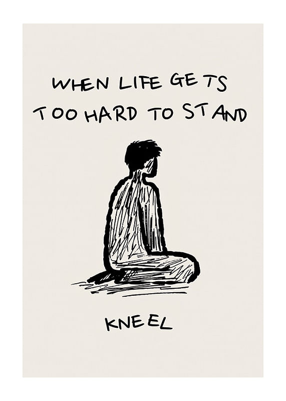Simple illustration with a powerful message of strength and resilience-12
