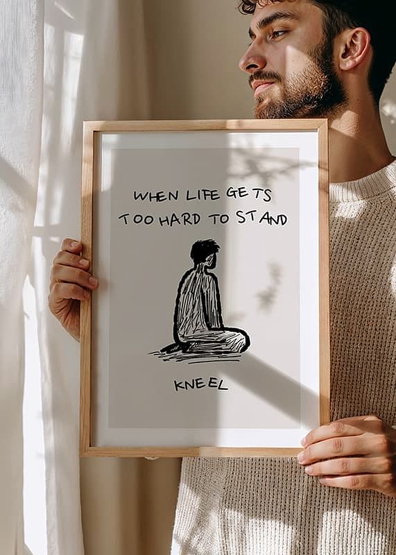 Simple illustration with a powerful message of strength and resilience-12