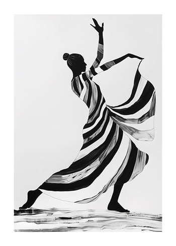Poster Rhythmic Stripes