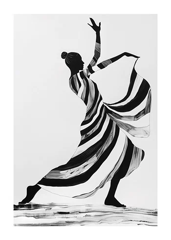 Poster Rhythmic Stripes
