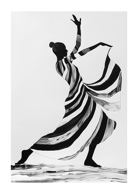 Poster Rhythmic Stripes