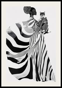 Elegant and imaginative, bold in black and white with mysterious charm-2