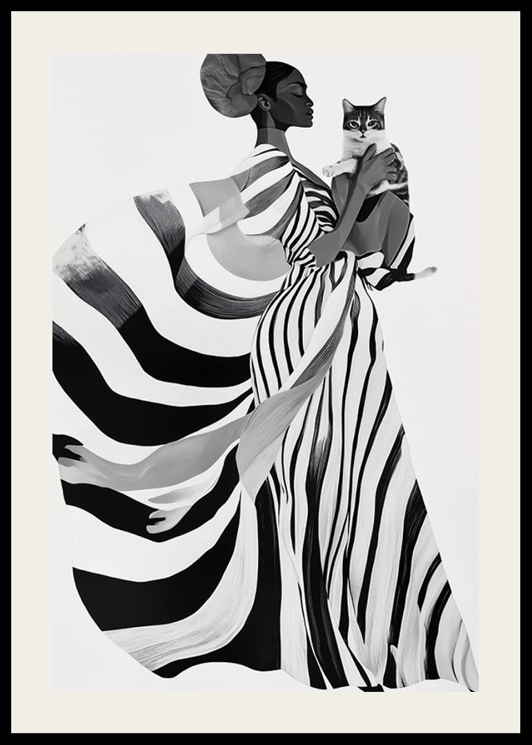 Elegant and imaginative, bold in black and white with mysterious charm-12