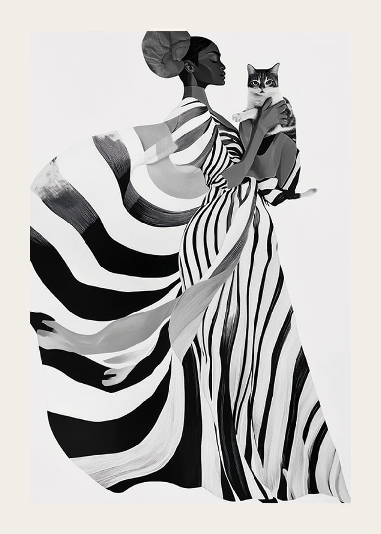 Elegant and imaginative, bold in black and white with mysterious charm-12