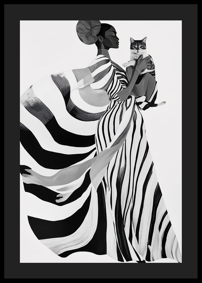 Elegant and imaginative, bold in black and white with mysterious charm-12