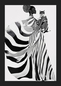 Elegant and imaginative, bold in black and white with mysterious charm-5