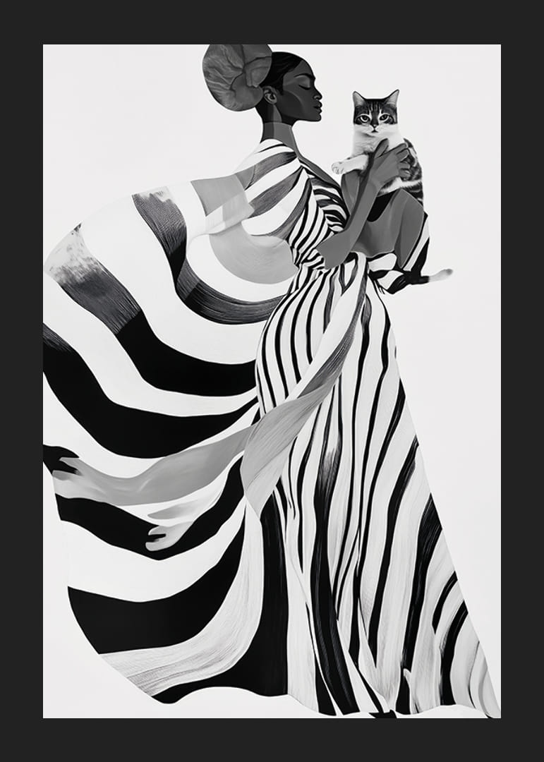 Elegant and imaginative, bold in black and white with mysterious charm-12