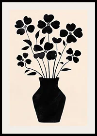 Contrasting flowers in an elegant vase create a stylish expression-2