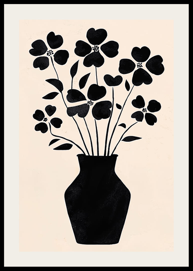 I fiori contrastanti in un elegante vaso creano un'espressione di stile-12