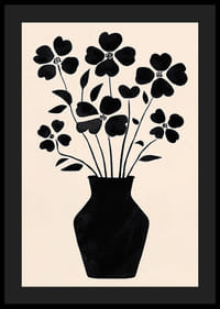 I fiori contrastanti in un elegante vaso creano un'espressione di stile-4