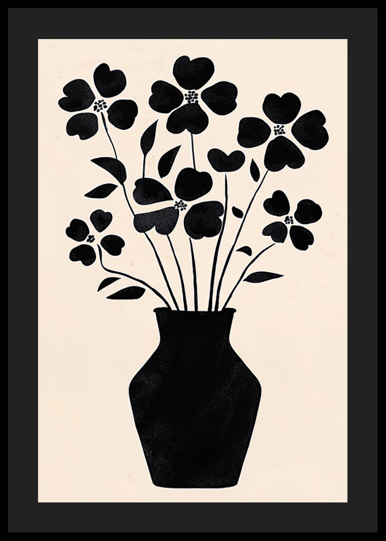 I fiori contrastanti in un elegante vaso creano un'espressione di stile-12