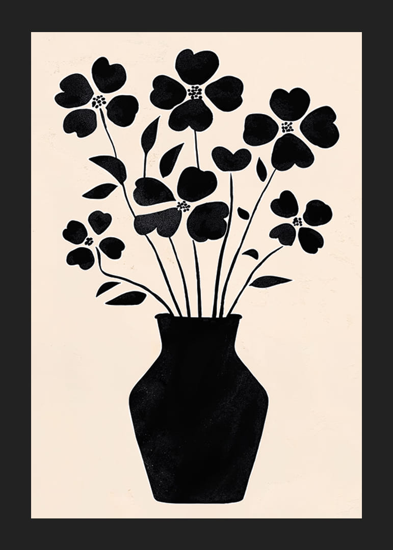 I fiori contrastanti in un elegante vaso creano un'espressione di stile-12