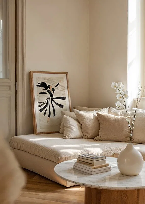 A dancer floats gracefully in black and white swirls-12