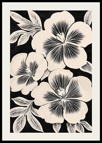 Black and white flowers spread timeless elegance in the room-2