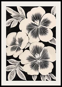 Black and white flowers spread timeless elegance in the room-2