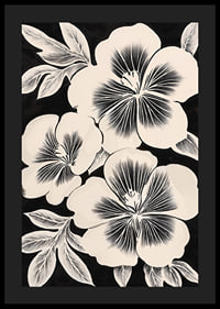 Black and white flowers spread timeless elegance in the room-4