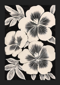 Juodos ir baltos gėlės skleidžia nesenstančią eleganciją kambaryje-5