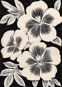 Black and white flowers spread timeless elegance in the room-7
