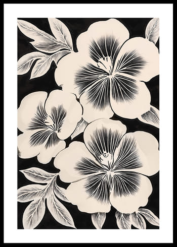 Poster Silhouette Flora